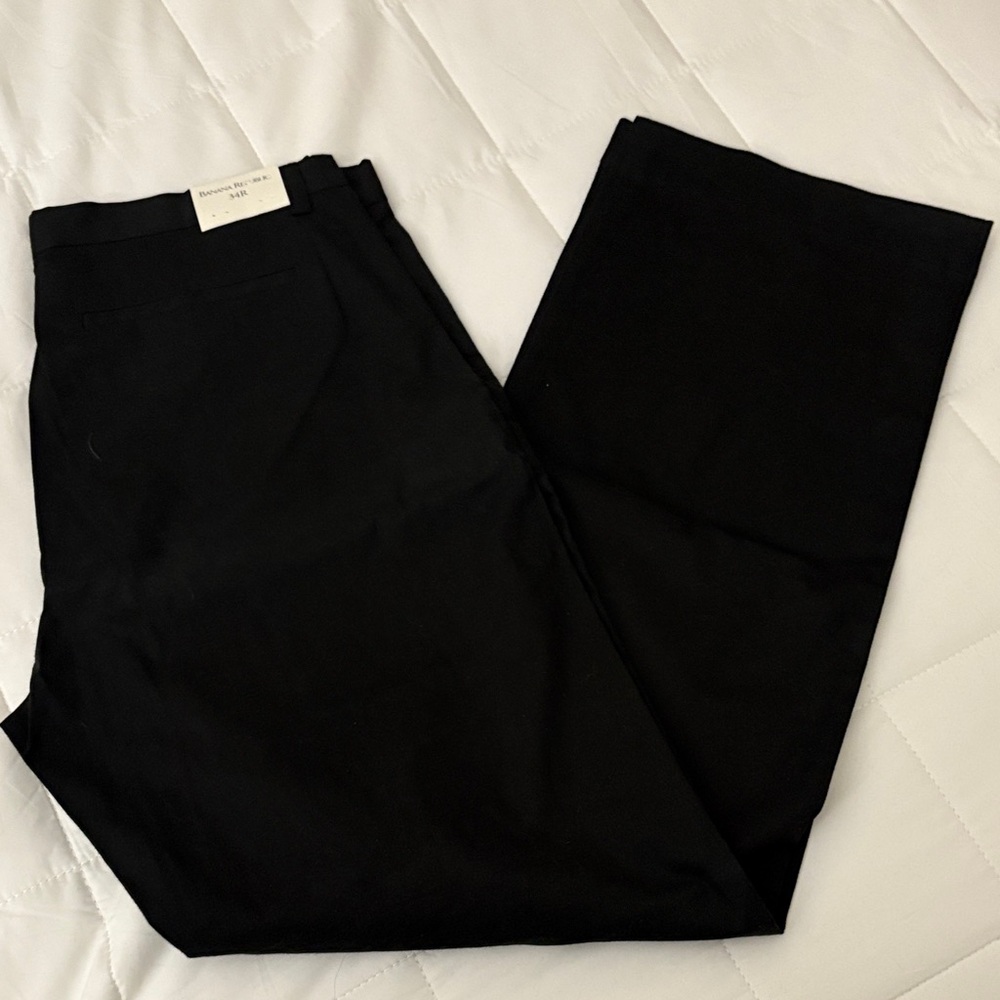 Banana Republic Men's Elegant Black Dress Pants